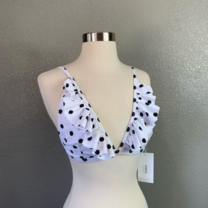 NEW Zaful polka dot bikini top only